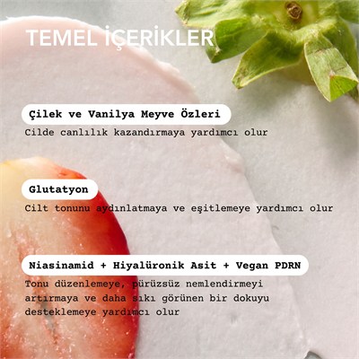 WHIPPED Strawberry Vanilla Face Mask Cleanser+Niacinamide 130g (Gözenek Sıkılaştırıcı ve Aydınlatıcı 2si 1 Arada Yüz Yıkama Maskesi)