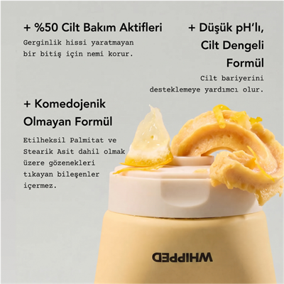 WHIPPED Yuzu Grapefruit Face Mask Cleanser+Vitamin C 130g (C Vitamini Destekli Aydınlatıcı ve Leke Karşıtı 2si 1 Arada Yüz Yıkama Maskesi)