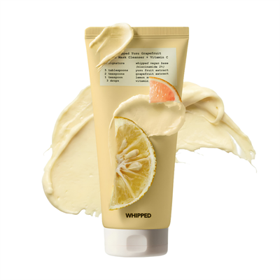 WHIPPED Yuzu Grapefruit Face Mask Cleanser+Vitamin C 130g (C Vitamini Destekli Aydınlatıcı ve Leke Karşıtı 2si 1 Arada Yüz Yıkama Maskesi)