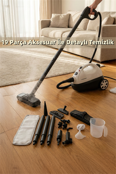 PSC 228 Çok Fonksiyonlu Buharlı Temizlik Makinesi – 1200ML Geniş Hazne