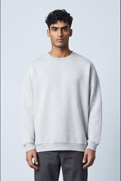 KARMELAJ BİSİKLET YAKA BASİC SWEATSHİRT 7008