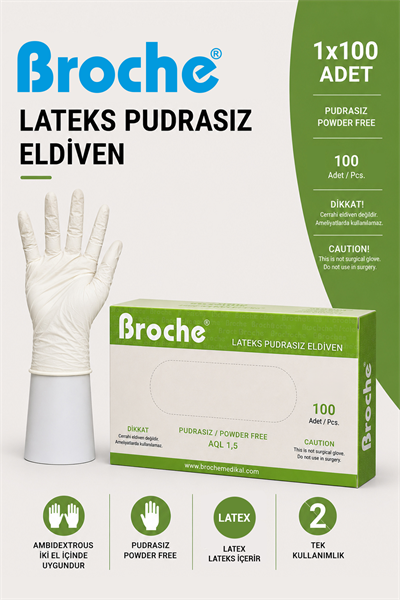 LATEKS PUDRASIZ MUAYENE ELDİVENİ 100LÜ