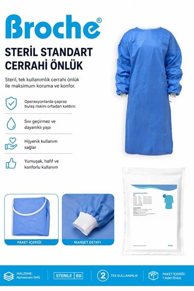 STERİL STANDART CERRAHİ ÖNLÜK XL BEDEN 25Lİ