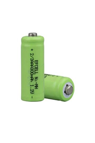 EF-23123A 2/3 AAA 1.2V 300mAh NiMH Şarj Edilebilir Pil