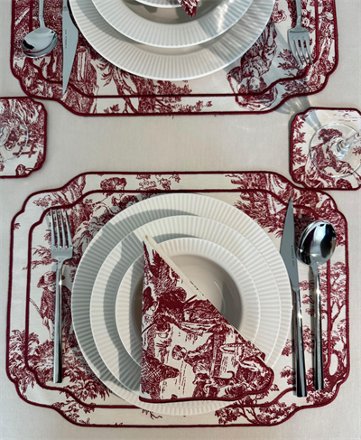 VINTAGE BORDO AMERİKAN SERVİS 