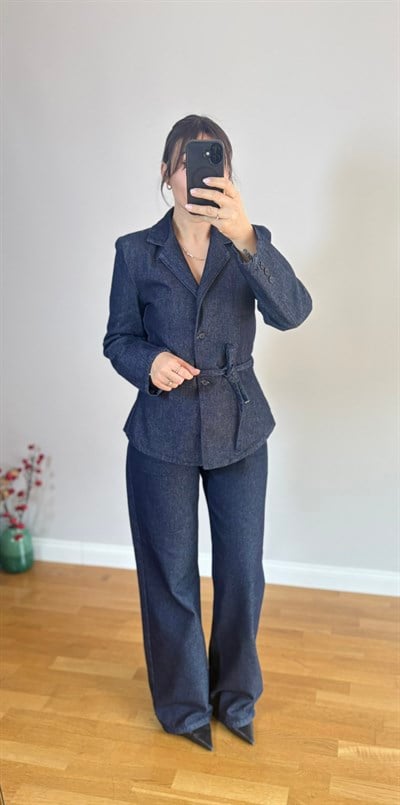 BLAZER KOT GÖMLEK LACİVERT