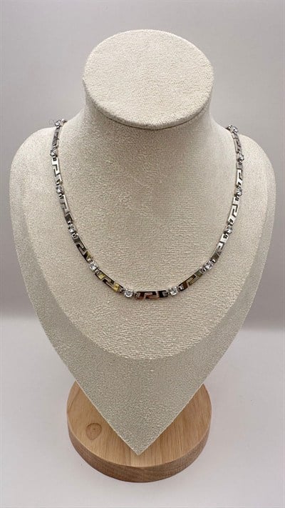 Silver Crossline Kolye Şık Zarif Kolye