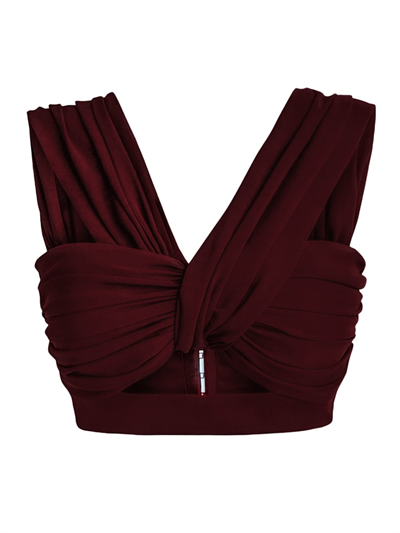 VÅGOR BLUZ I BURGUNDY