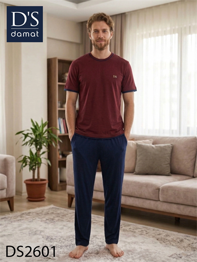 D's Damat 2601 Erkek Spring Kısa Kol Pijama Takımı