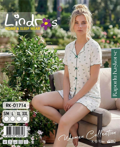 Lindros RK-01714 Kadın Kaşkorse Kısa Kol Şort Takım