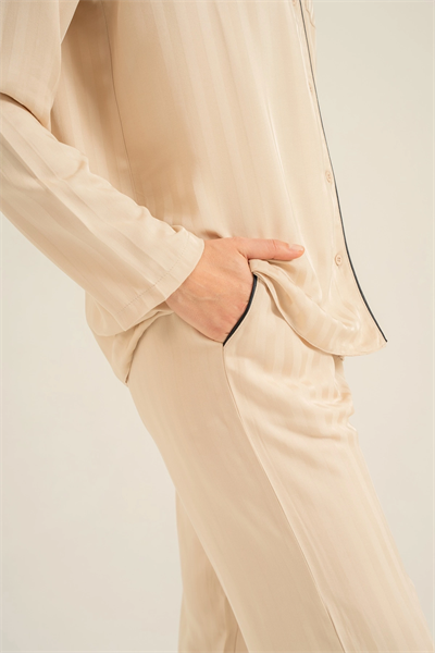 Pierre Cardin 9305-S Kadın Uzun Kol Pijama Takımı