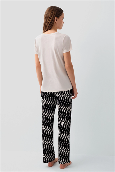 Pierre Cardin PC9165-X Kadın Kısa Kol Büyük Beden Pijama Takımı