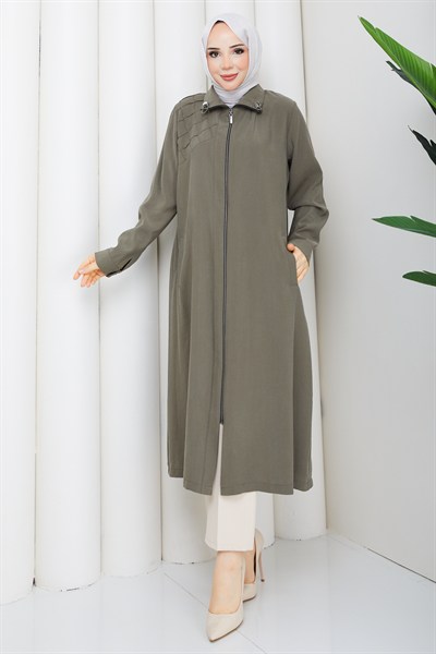 MODERN ÇİZGİ DETAYLI SPOR KAP&ARABOY / Haki
