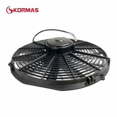KORMAS 12V FAN MOTORU EMİCİ AKSİYEL 14  (BÜYÜK MOTORLU) (DIŞ ÇAP 387 MM)