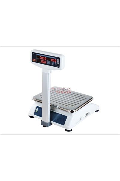 ATA BOYUNLU LED 15 KG X 2 / 5 GR FİYAT HESAPLAMALI TERAZİ