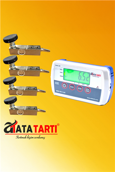 Ata-EMR-LCD Hayvan Kantar Tartım Seti – 4’lü Loadcell ve İndikatör