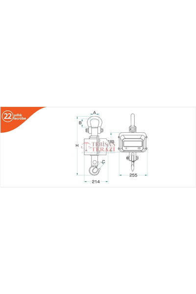CSH-SH 3 TON X 1 KG VİNÇ BASKÜLÜ