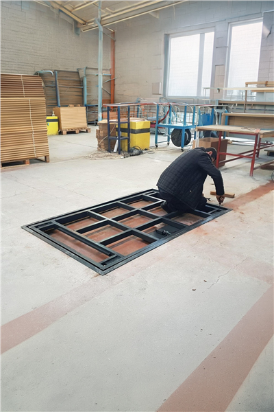 Düz Platform Gömme Baskül Kantar 3 Ton 120x120 Cm Özel Üretim
