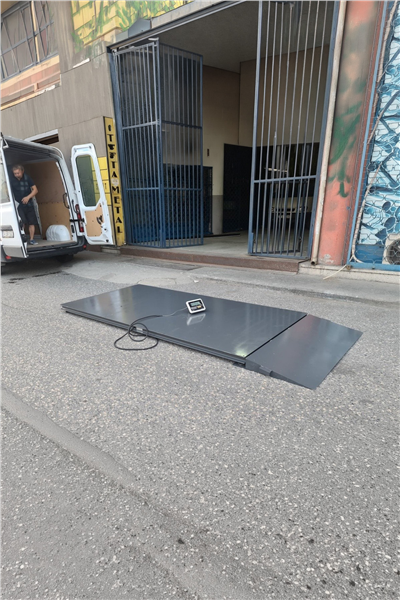 Düz Platform Tek Rampalı Kantar 120x250 Cm 3 Ton Şarjlı 4 Hücreli