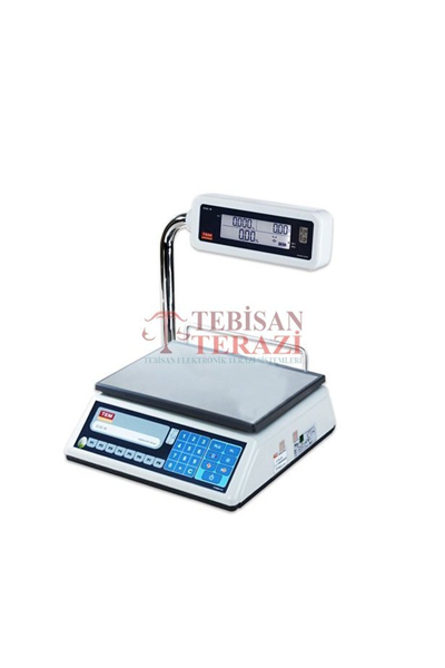 EGE LCD KATLANIR BOYUN 30 KG X 5 / 10 GR FİYAT HESAPLAMALI TERAZİ