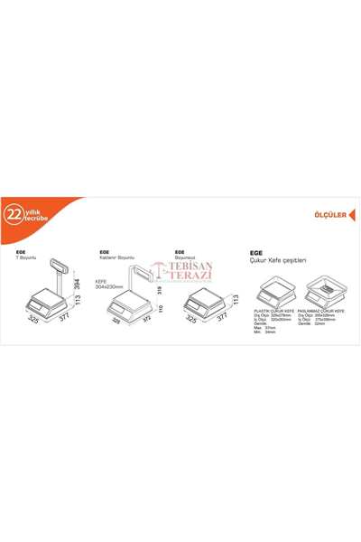 EGE LCD T BOYUN 15 KG X 2 / 5 GR FİYAT HESAPLAMALI TERAZİ