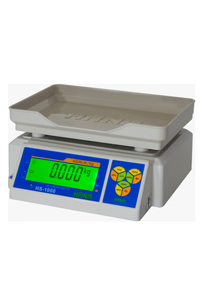 HANA HS-1000 LCD Tartım Terazisi – 6/15/30 kg, Akülü ve Aydınlatmalı LCD