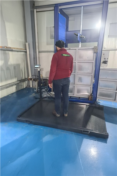 Kendinden Tek Rampalı Platform Baskül 110x150 cm 3 Ton Şarjlı