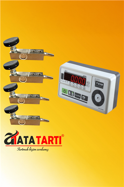 Pro-Tem Süt Toplama Tankı Tartım Seti – 4’lü 2 Ton Lama Loadcell + LED İndikatör