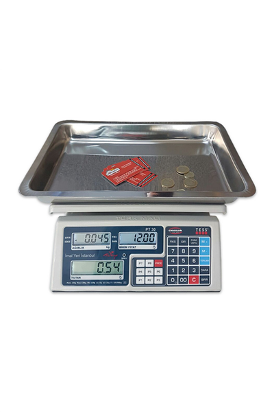 PT-30 30 Kg Fiyat Hesaplamalı Terazi