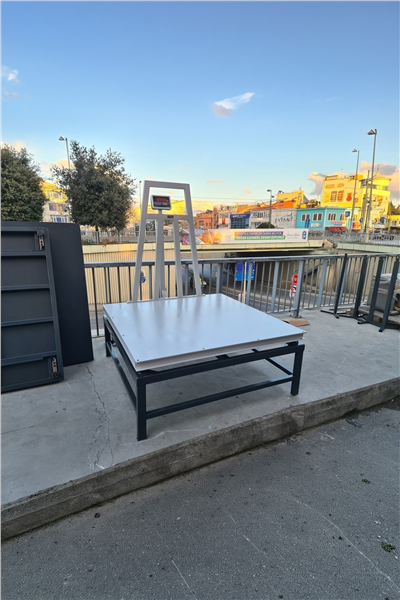 Sehpalı U şase Kantar 150x150 Cm 3 Ton Şarjlı 4 Hücreli