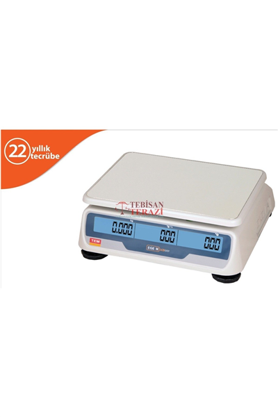 SRP LCD 15 KG X 2 / 5 GR FİYAT HESAPLAMALI TERAZİ