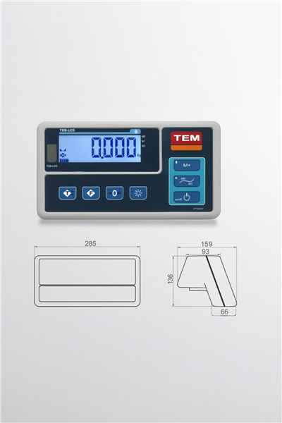 TEB LCD 35 X 40 150 KG X 20 / 50 GR TARTIM BASKÜLÜ