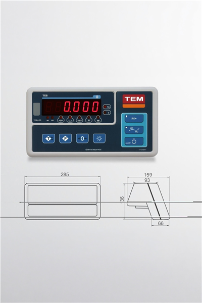 TEB LCD 45 X 45 150 KG X 20 / 50 GR TARTIM BASKÜLÜ
