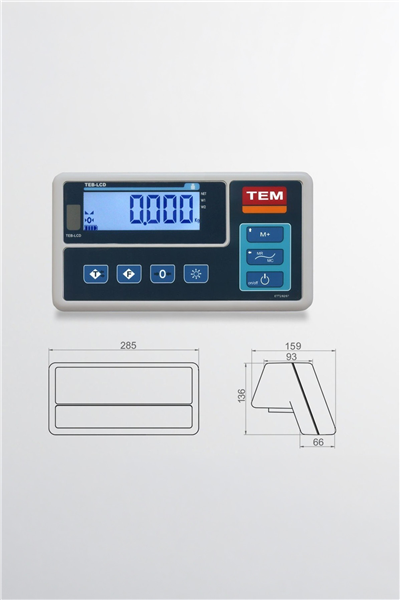 TEB LCD 50 X 60 300 KG X 50 / 100 GR TARTIM BASKÜLÜ
