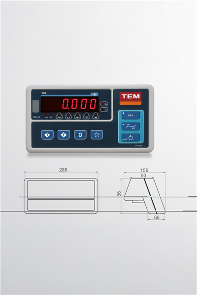 TEB LCD 50 X 60 300 KG X 50 / 100 GR TARTIM BASKÜLÜ