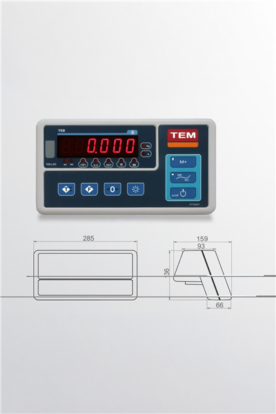 TEB LCD 60 X 60 300 KG X 50 / 100 GR TARTIM BASKÜLÜ