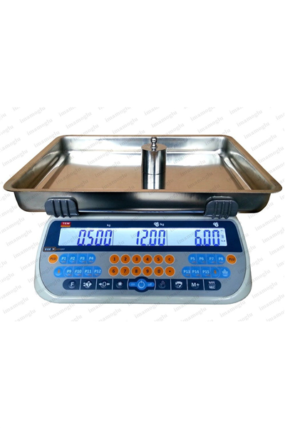 TEM SRP - 30 kg Pazarcı Terazi Onaylı