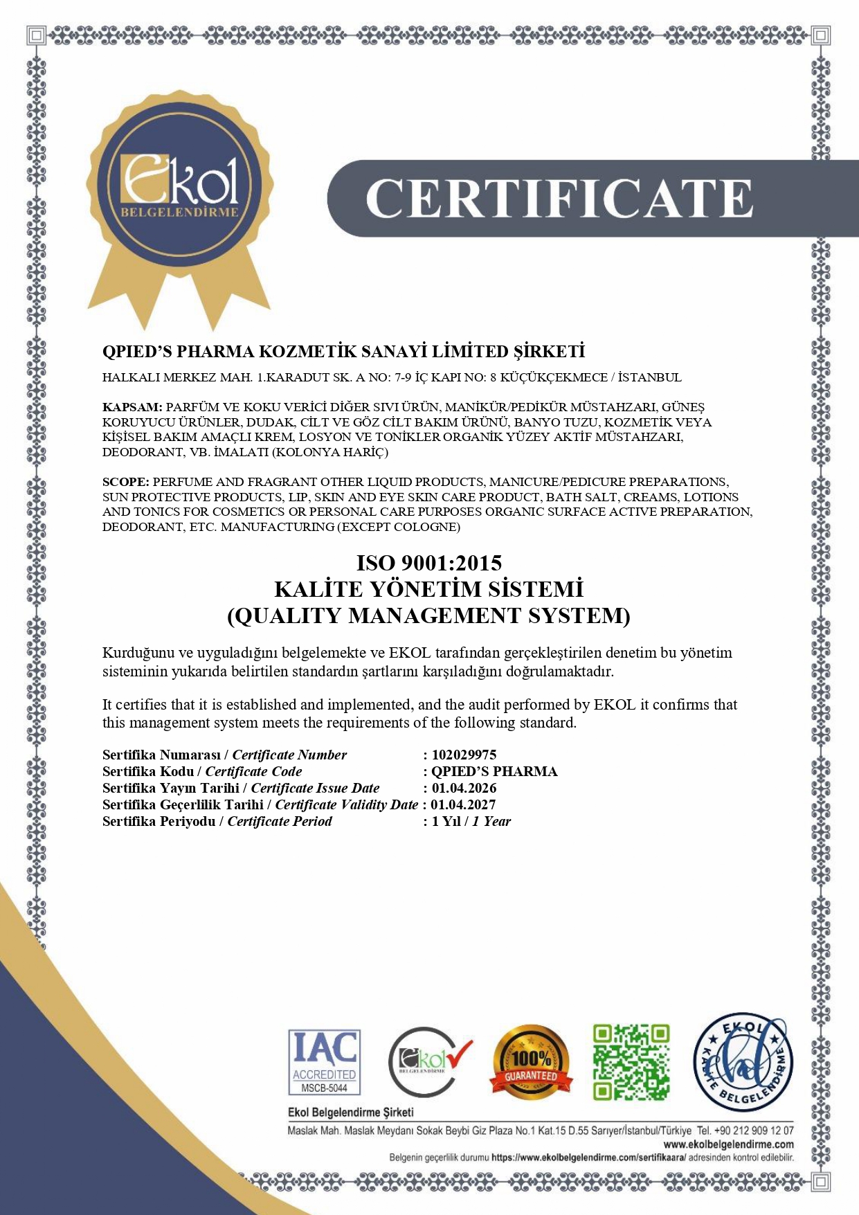 ISO9001:2015