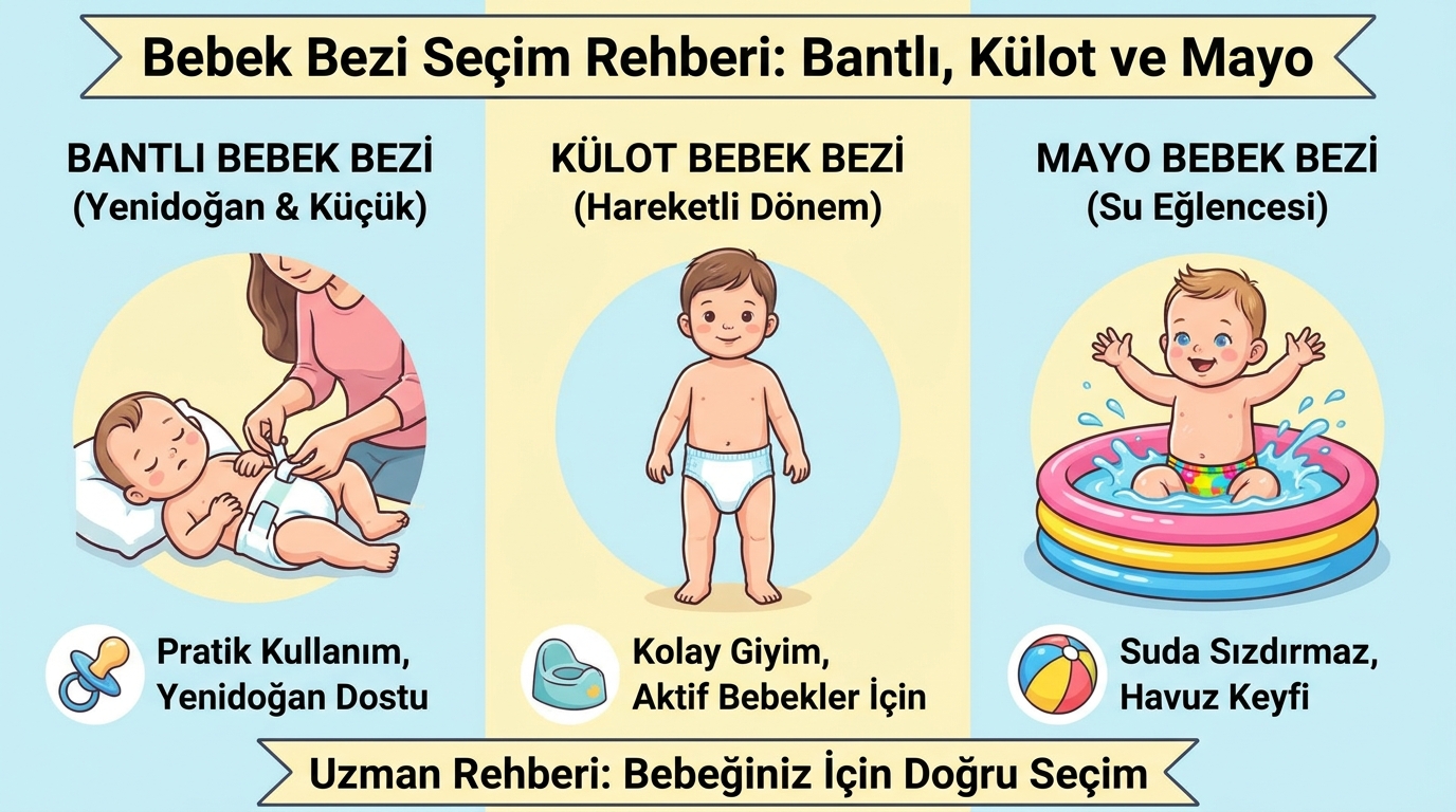 Bantlı, Külot ve Mayo Bez Karşılaştırması: Hangi Durumda Hangisi Daha İyi?
