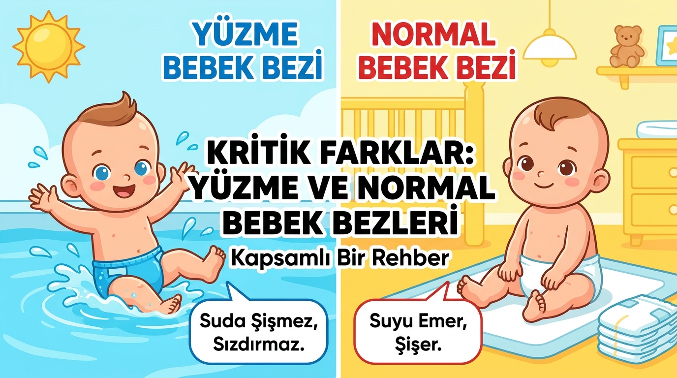 Havuz Bezi ile Normal Bebek Bezi Arasındaki Kritik Farklar: Eksiksiz Rehber
