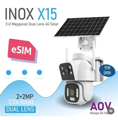 İNOX-X15 DUAL LENS AOV HİEASY 4G PTZ KAMERA