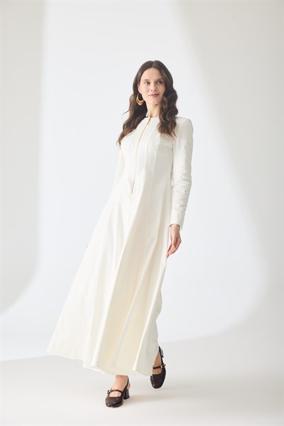 Linear Gold Pamuk Elbise