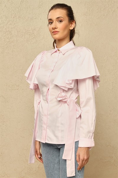 Ondula Bluz Pembe