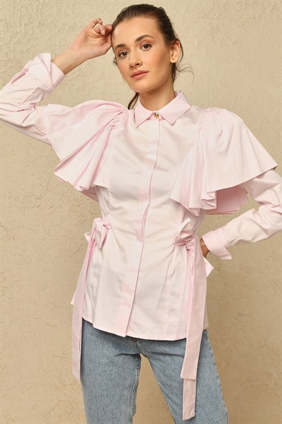 Ondula Bluz Pembe