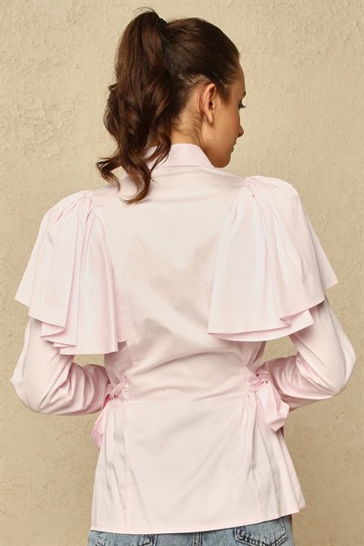 Ondula Bluz Pembe