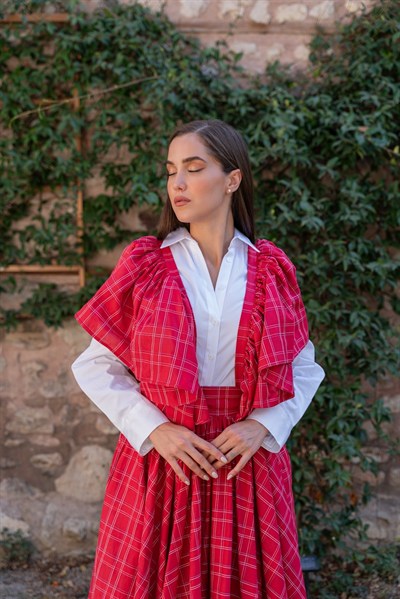 Ondula Prime Etek Kırmızı Ekose