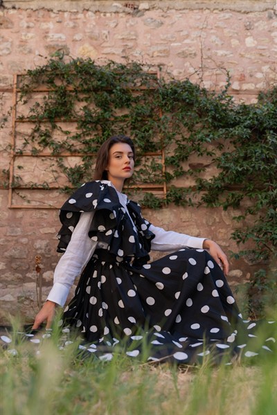 Ondula Prime Etek Siyah Puantiye