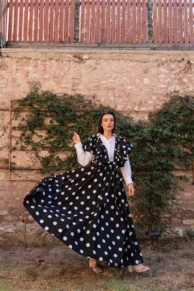 Ondula Prime Etek Siyah Puantiye