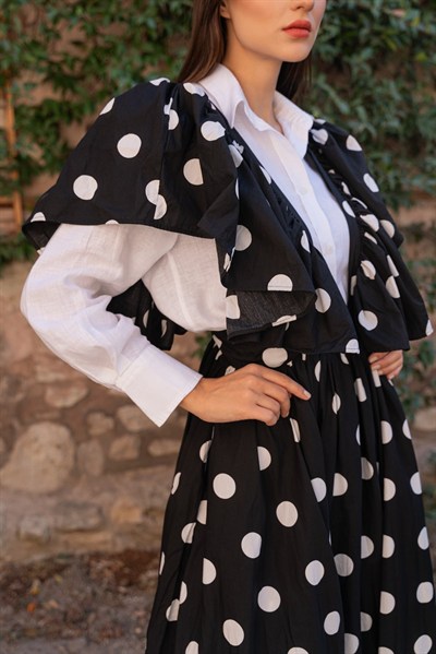 Ondula Prime Etek Siyah Puantiye