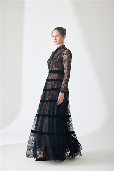 Sovereign Dantel Maxi Elbise